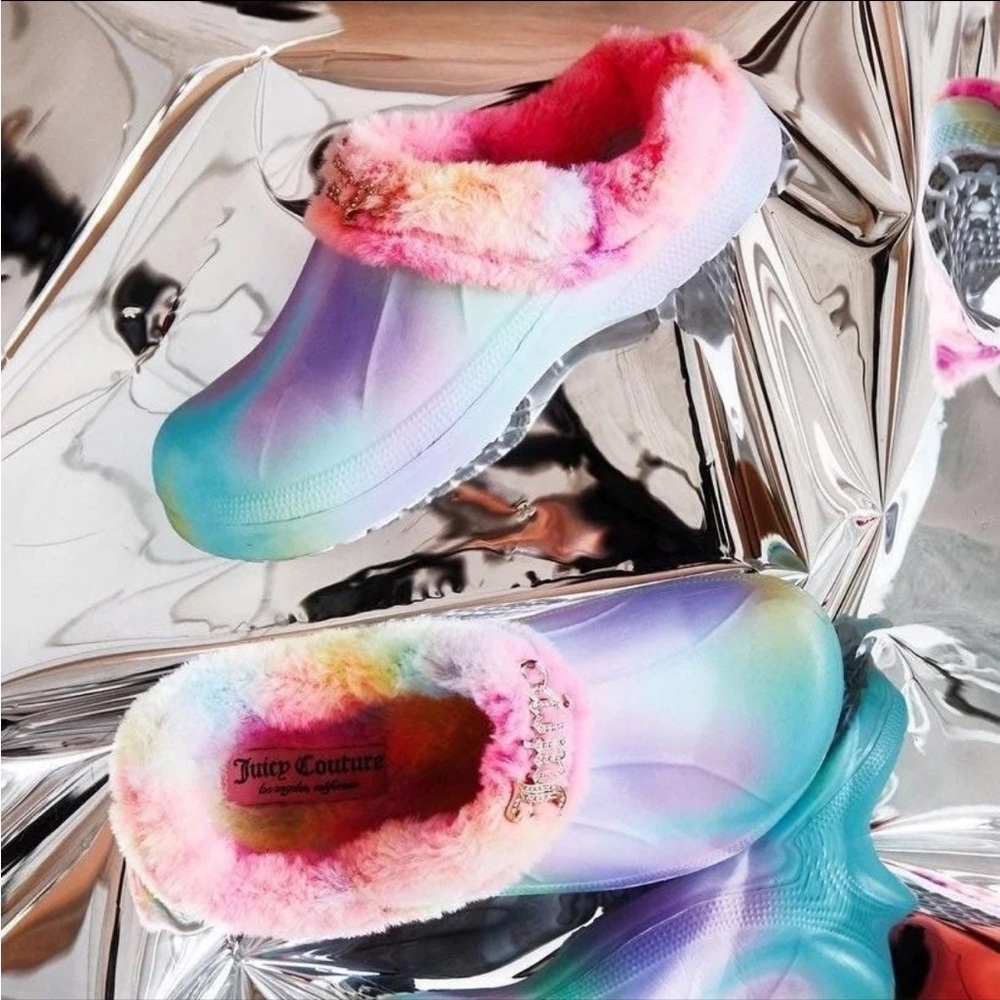 Juicy Couture Tie Dye Clogs 🌈 BRAND NEW NEED GONE ASAP
